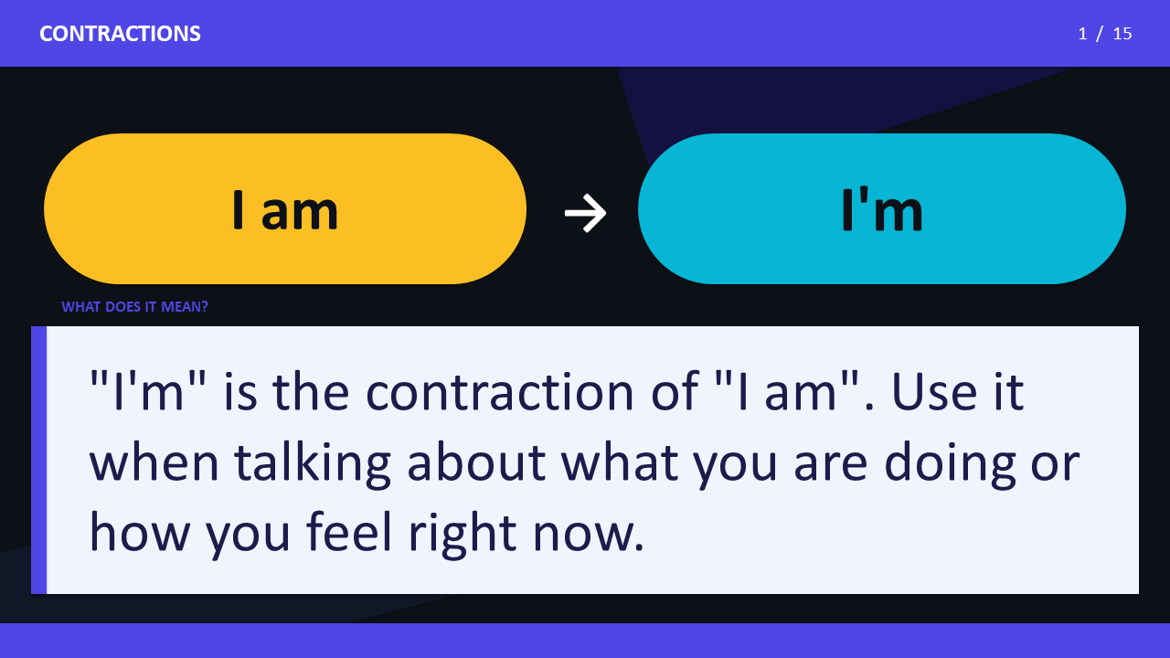 I am - I'm