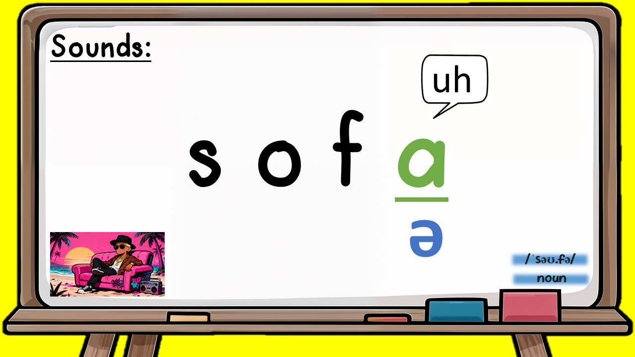 sofa - schwa