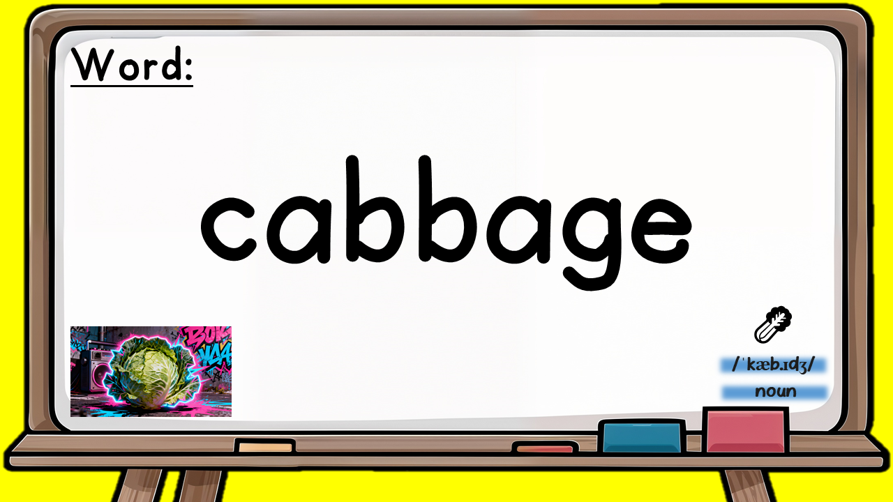 cabbage - word